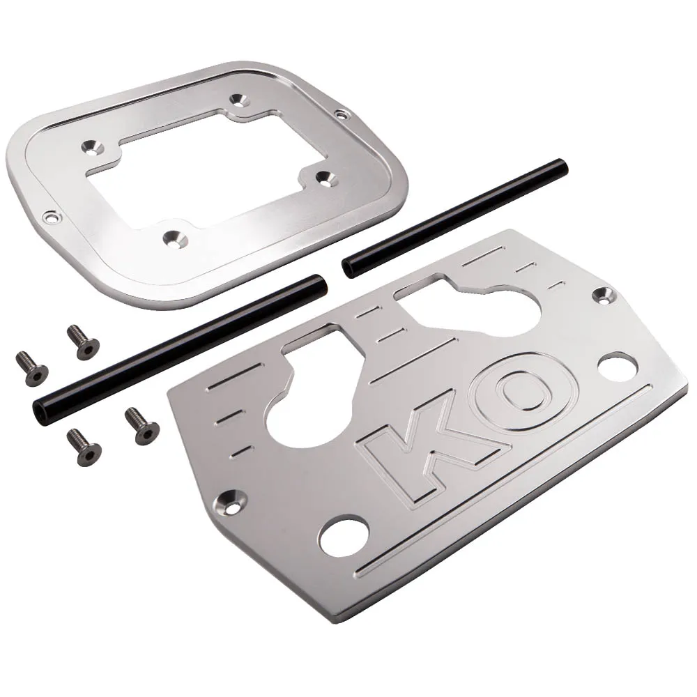 Ball Milled Billet Aluminum Hold Down Bracket Tray Sliver for Optima Battery