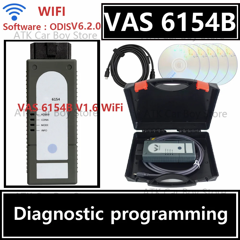 VA-S 6154B V1.6 Software OD-IS V6.2.0 Support For V-W For AU-DI For SKO-DA Cars Diagnostic Programming Tool USB/WiFi Connection