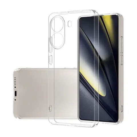 For Poco X7 Pro Case Ultra Thin Transparent TPU Soft Back Cover for Xiaomi Poco X7Pro PocoX7 Clear Case
