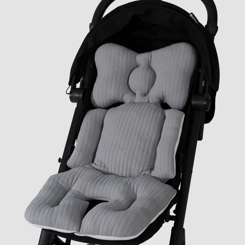 

Embroidered Backrest Baby Seat Cushion Soft Cotton for Strollers Shopping Carts Outdoor