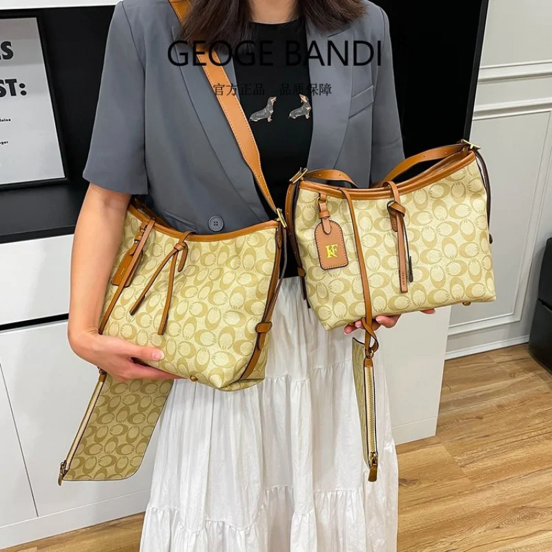 

Женская сумка через плечо из искусственной кожи, повседневная, простая, винтажная и Париж, элитный стильный стиль ​