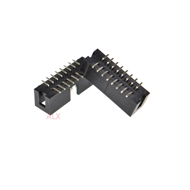 10pcs SMT 16 PIN 2.54MM pitch MALE SOCKET straight idc box headers PCB CONNECTOR DOUBLE ROW SMD 2x8PIN 2X8 16P DC3 HEADER