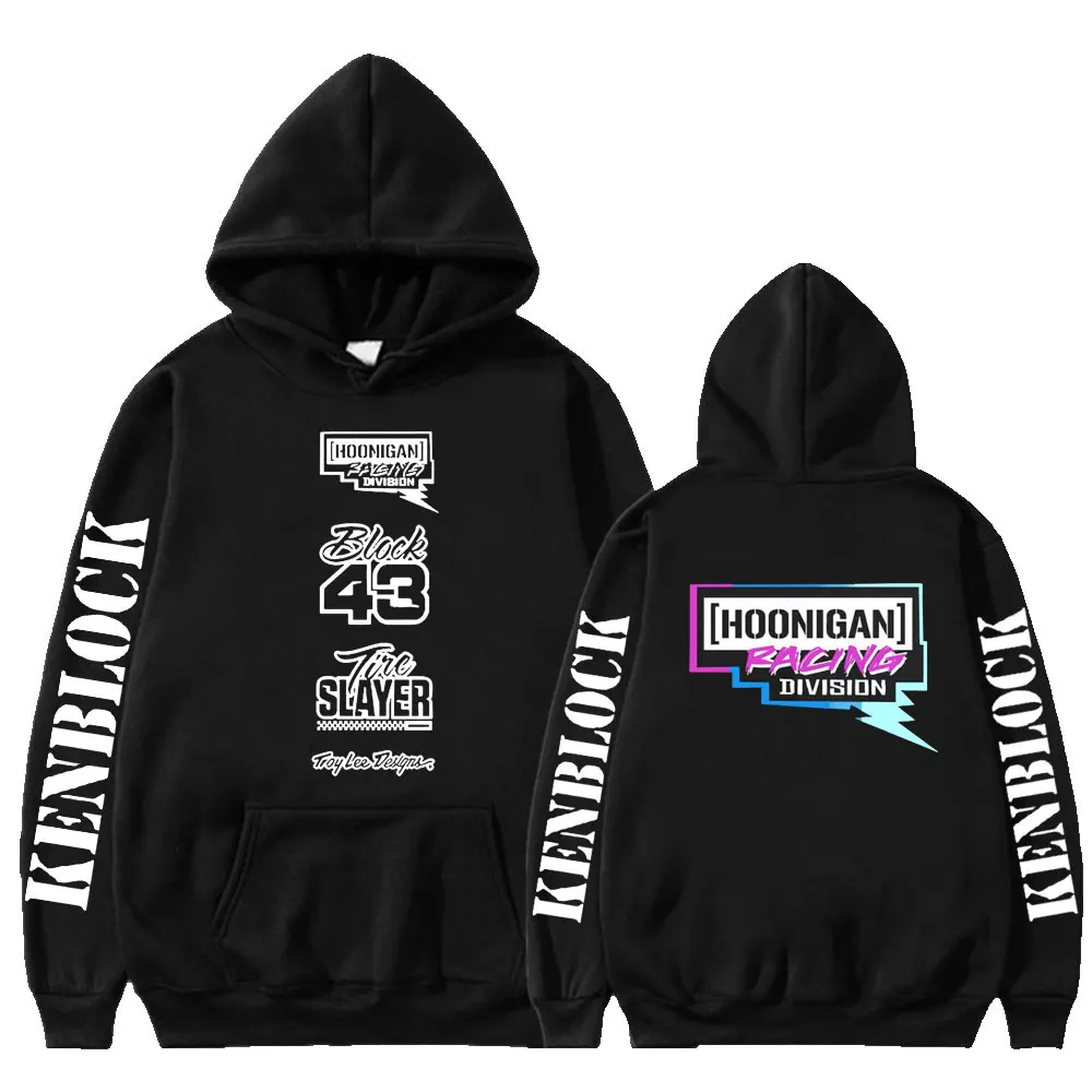 

Ken Block 43 Hoodie Graphic Letter Print Hooded Aesthetic Gothic Men Women Sweatshirt Oversized Fleece Tops Fashion Streetwear