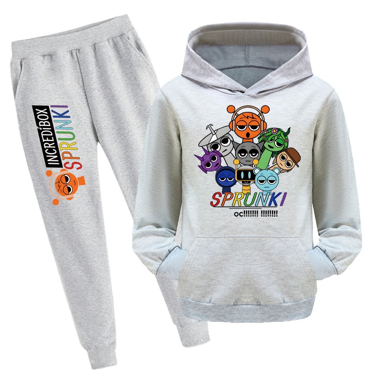 Sprunki Kids Boutique Clothing Game Incredibox Cotton Kids Clothes Girls Tshirt Pants Suit School Boys Outfit Baby Child Hoodies