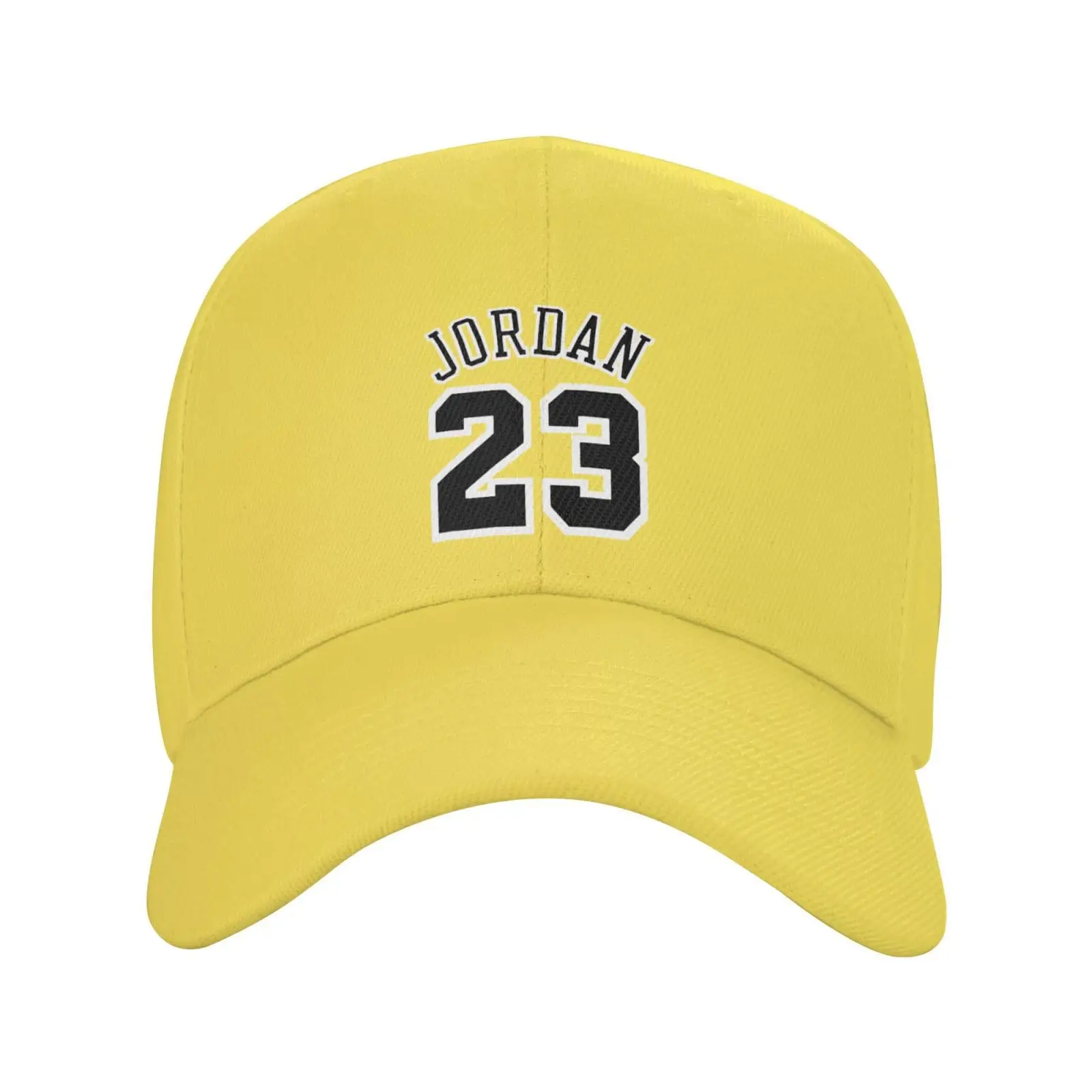 Unisex Baseball Cap Adjustable Fashion Basketball Star Goat #23 Fans Jordan Sunhat Yellow