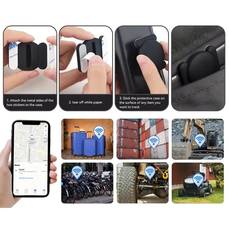 Intelligenter GPS-Ortungsgerät für Haustiere, Geldbörsen, Koffer, Autos, globale Positionierung, Tracking, Anti-Verlust-Finder für Senioren und Kinder, kompatibel mit iPhone Find My – Detail 3