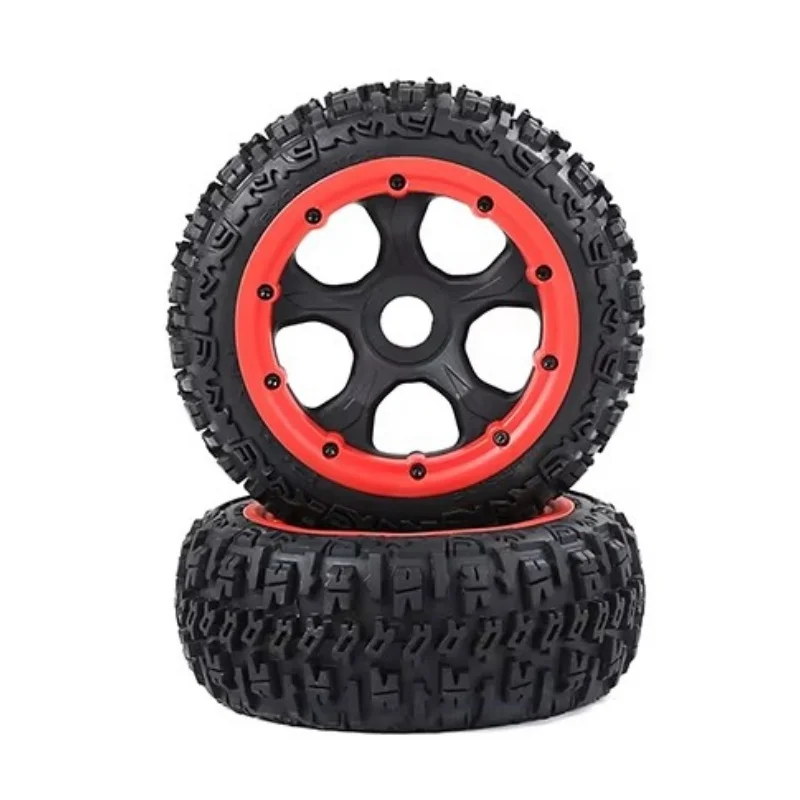 

Front Off Road Excavator Tires on 5-Spoke Rims for HPI Baja 5B Rovan and King Motor