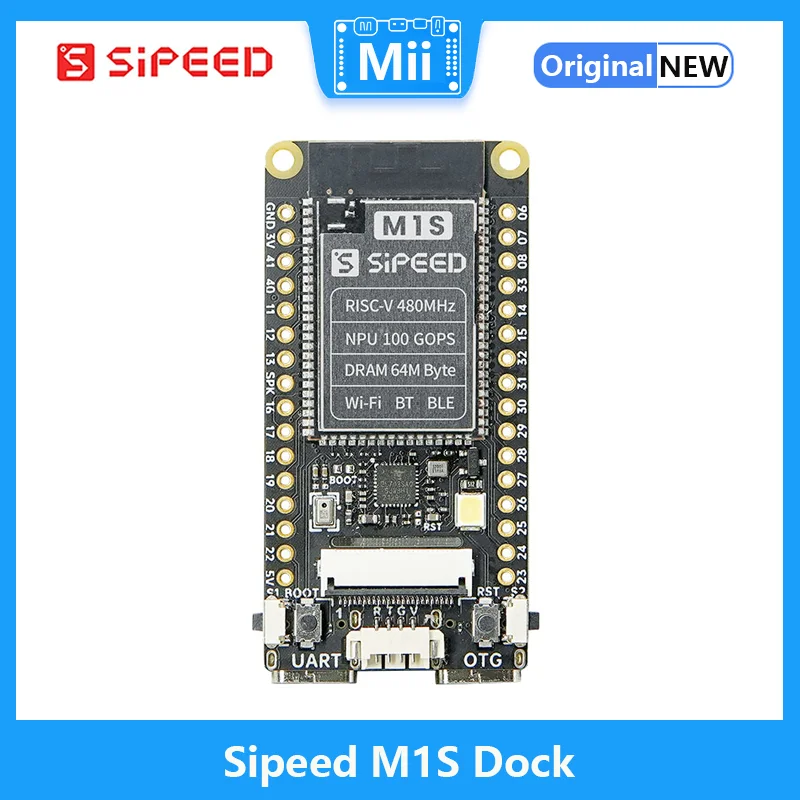 

Sipeed M1s Dock AI+IoT tinyML RISC-V Linux AI Board