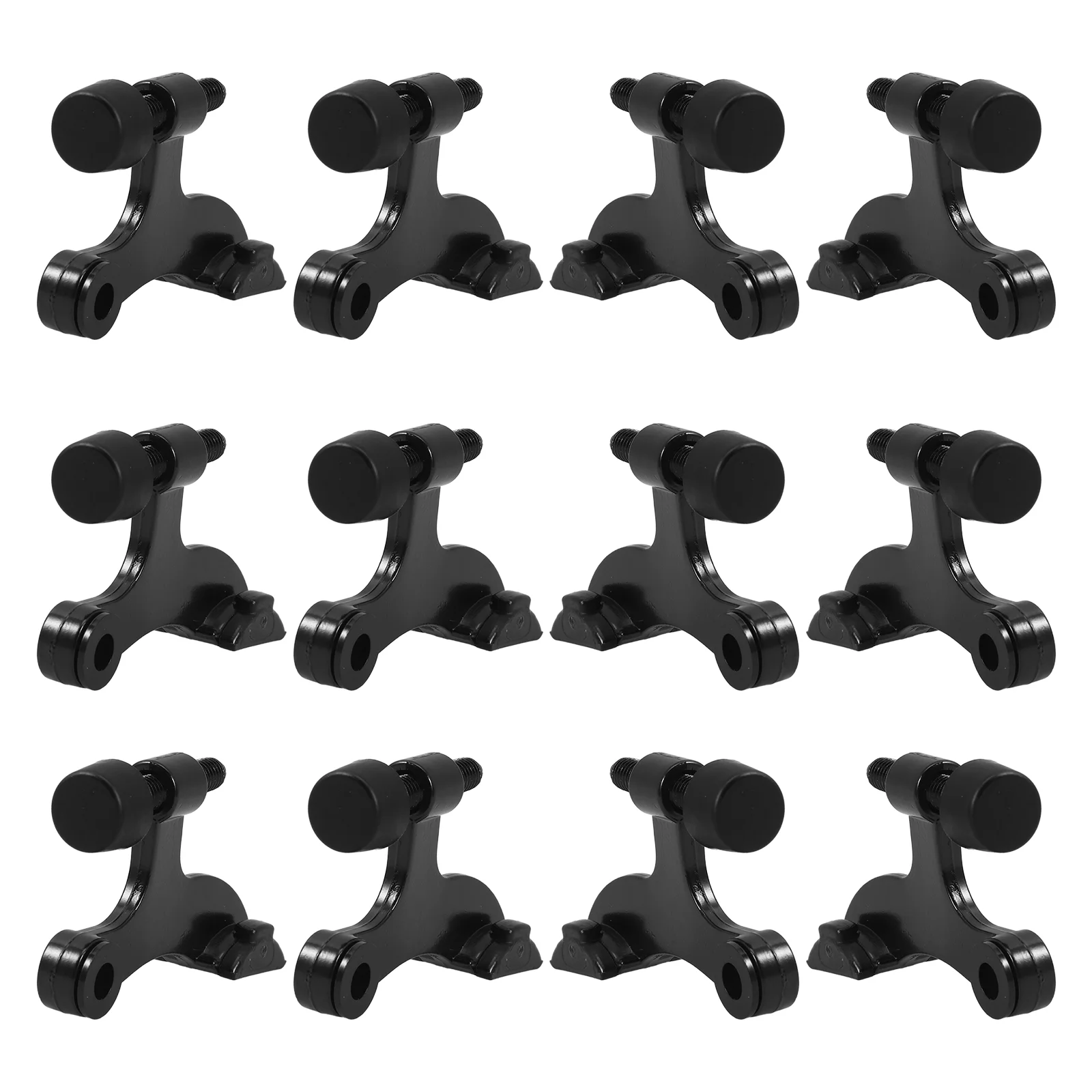 

12 Pcs Door Top Hinge Stopper White Lock Household Apartment Wall Stoppers Protector Zinc Alloy Travel