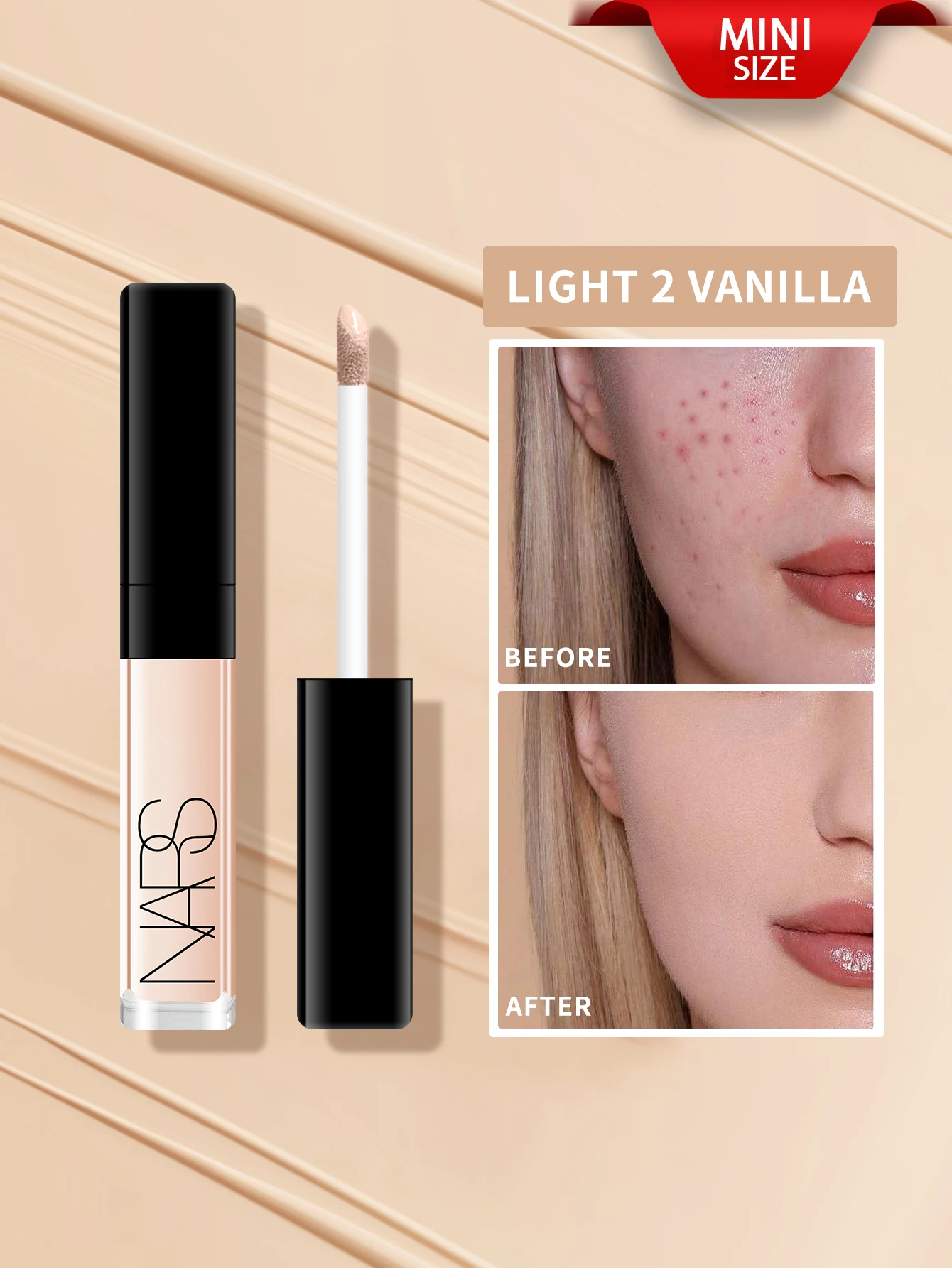 Nars Radiant Creamy Concealer #Vanilla #Custard - 0.05 OZ./1.4ml Mini Size