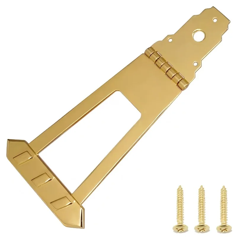 Suitable For Hollow Body Electric Guitar,Trapeze Tailpiece Bridge,Vintage Jazz Guitar Metal Tailpiece Replacement Part