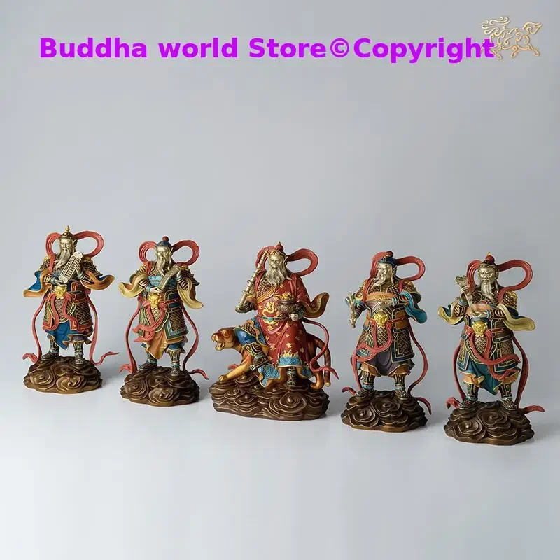 large TOP grade 2025 Asia 5 Gods of wealth Mammon Home company shop bring money good luck WU LU CAI SHEN bronze Sculpture statue