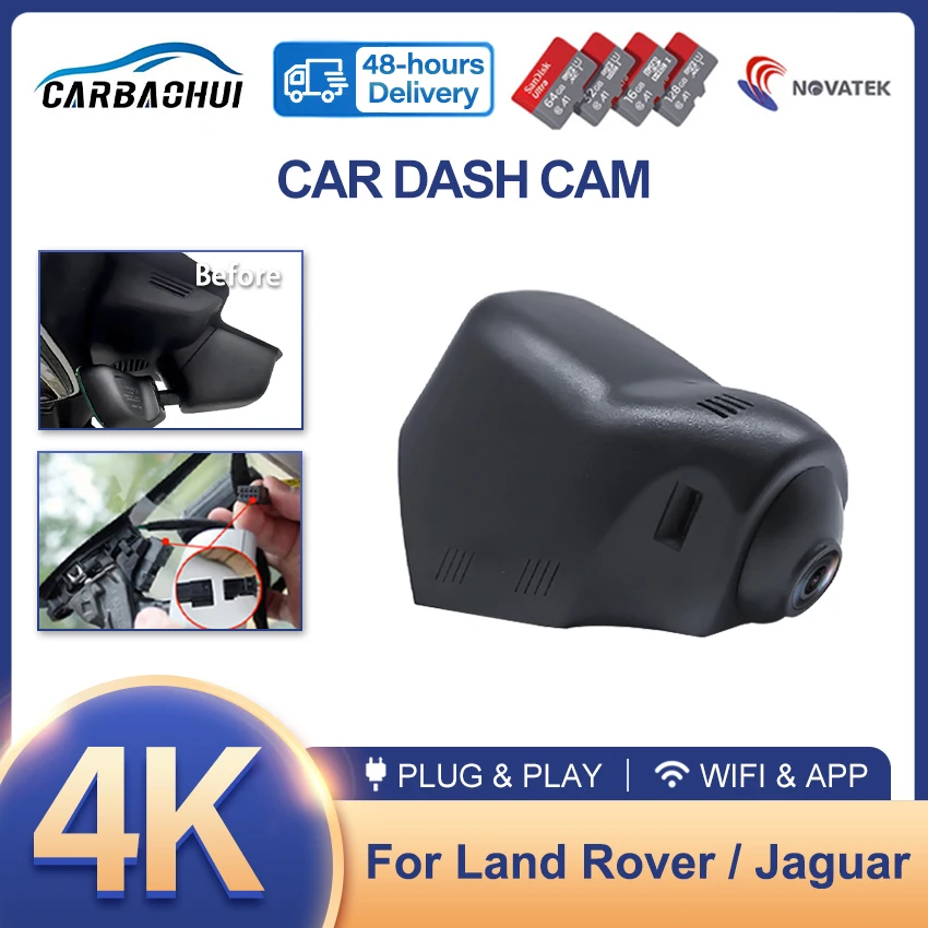 

Plug and Play Dash Camera Car DVR for Land Rover Range Rover,Evoque 2018-2022,Discovery 5 2017-2022,For Jaguar F-Type 2018-2024