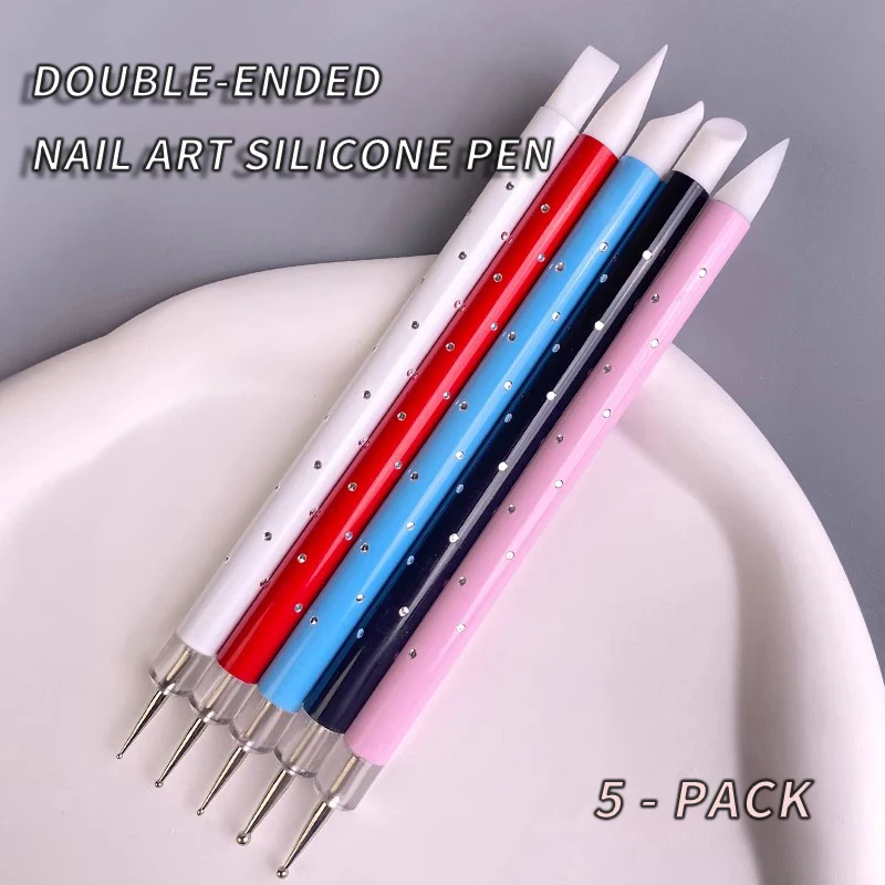 Nail Dotting Tool - Dot Stick Rod Pen, Rhinestone Picker Applicator Pen Penci Supplies Stylist Art Accessories Material Manicure