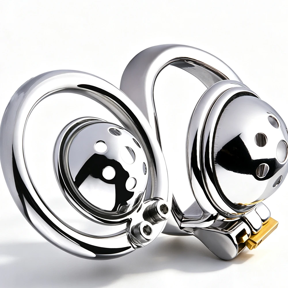 FRKO Flat Small Male Chastity Cage Device Lock Cock Cage Penis Rings Bondage Erotic Sex Toys For Sissy Men Invisible Wear 18+