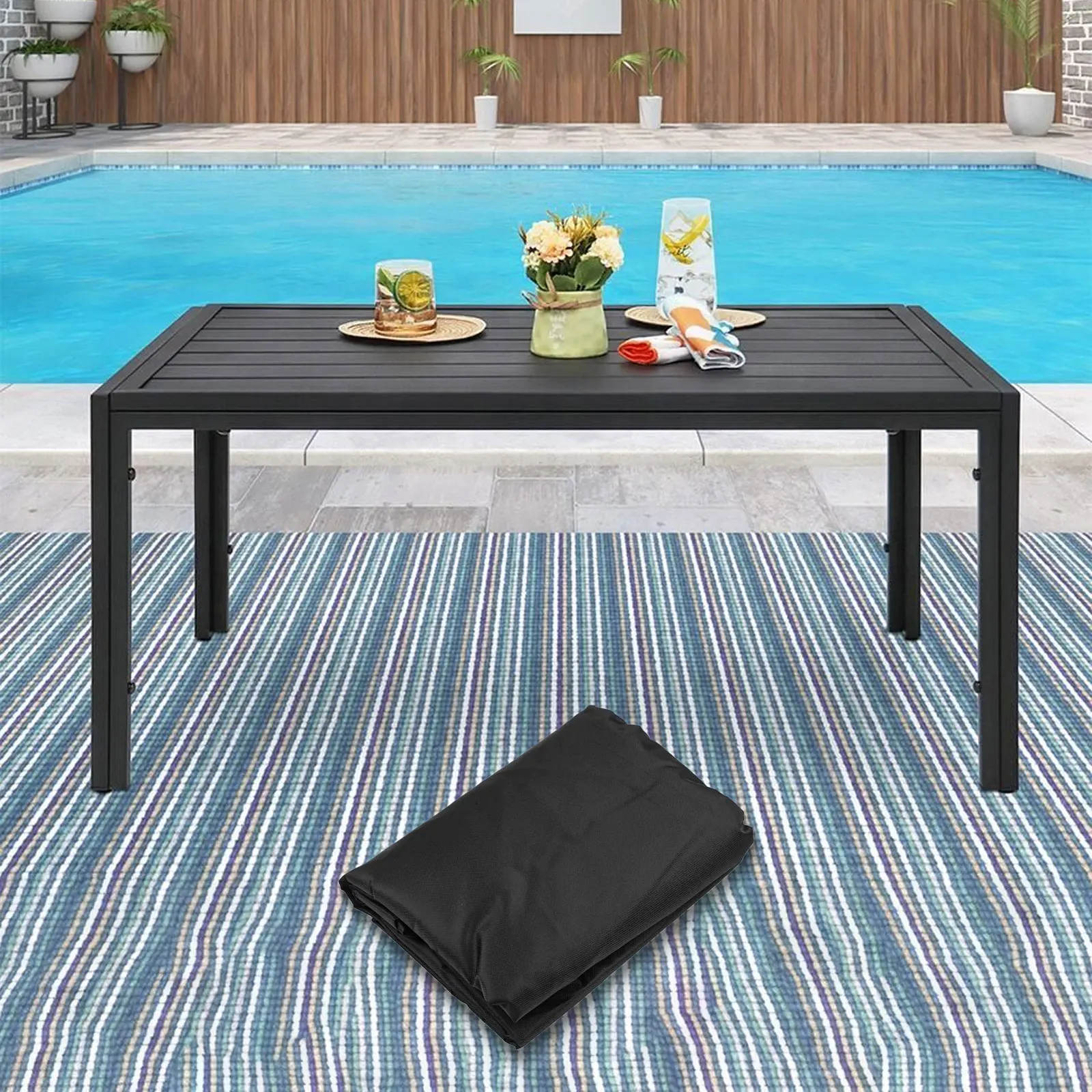 

420D Oxford Fabric Cover for 3 in 1 Sand & Water Activity Table Weatherproof and Secure Design Perfect for Outdoor Gatherings
