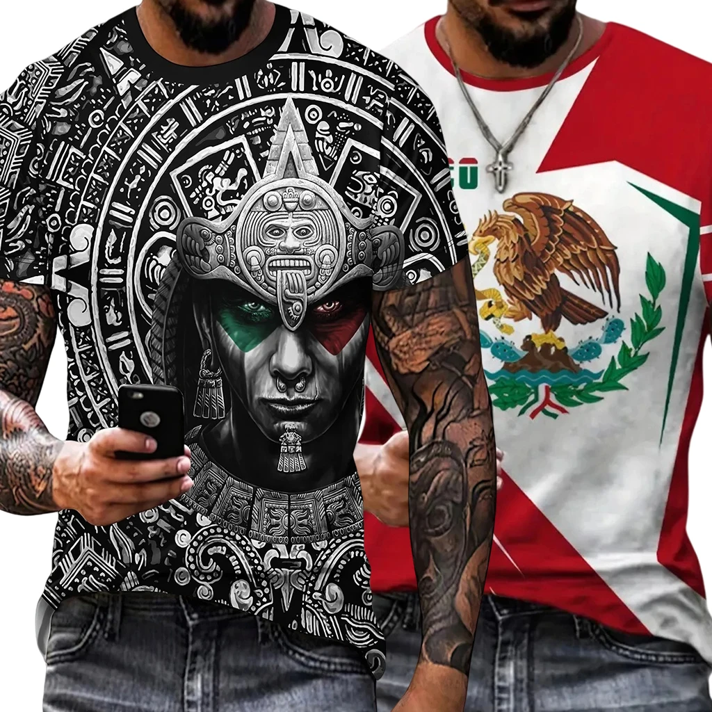 

New Male/Female Mexican Quick Drying Breathable Motorcycle Training T-shirt Fashion Sport Running Fitness Street Leisure T-shirt