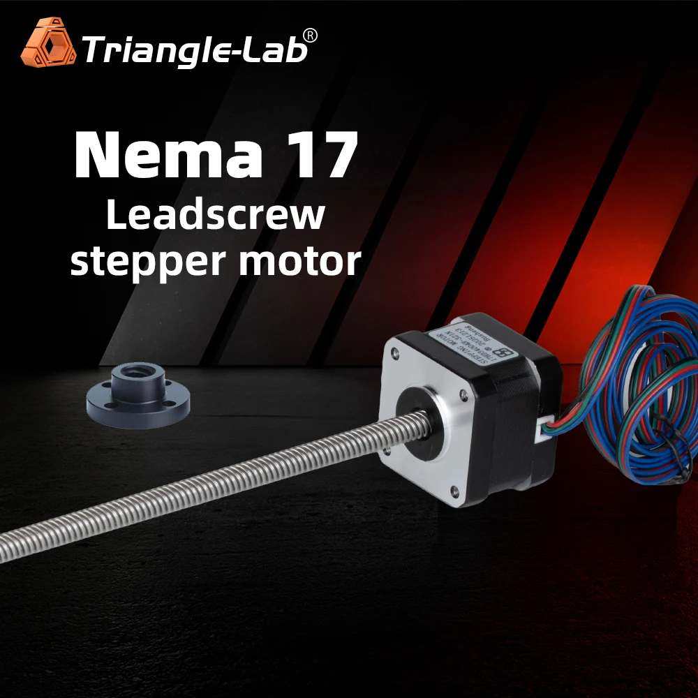

C trianglelab 1PC Nema17 Leadscrew stepper motor T8X8 L=320MM 1.2A for 3D printing prusa i3