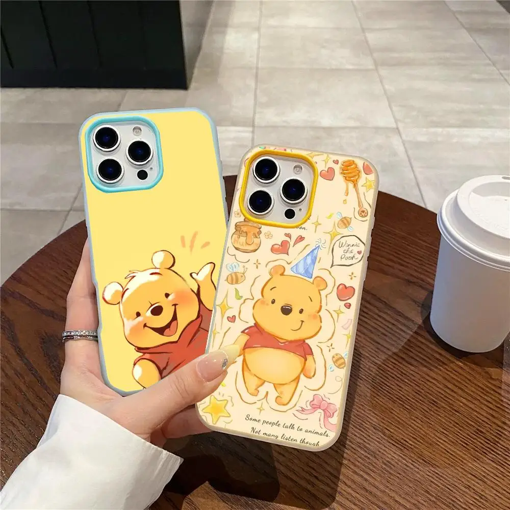 

Winnie the Pooh Phone Case Jelly Dual-Layer Shockproof Phone Case for iPhone 17 16 15 14 13 12ProMax