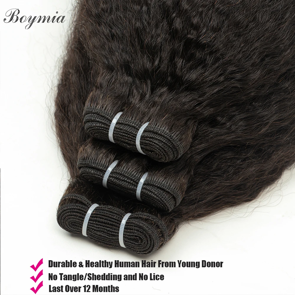 Kinky Straight Human Hair Extension Brazilian Remy Human Hair Bunldes Weft 100g/pack Kinky Straight Hair Extension For Black