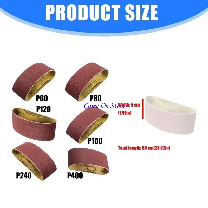 M6CF com duração 2x24 polegadas 2x24 polegadas alumínio Cinturão lixadeira cinto abrasivo Perfeito para lixas
