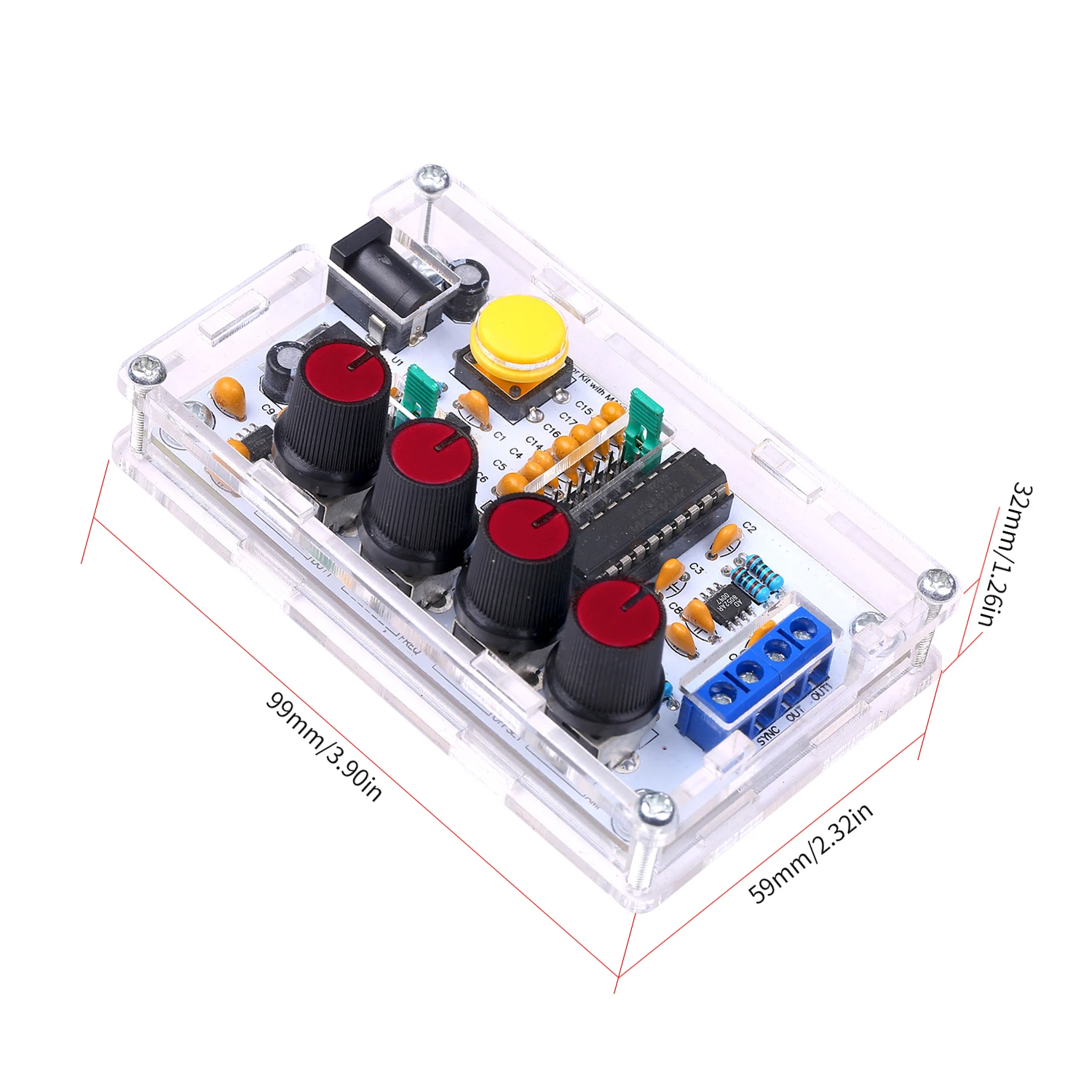 MAX038 Signal Generator DIY Kit 1Hz～20MHz Function Generator High-speed op-amp Generator Sine/Triangle/Rectangular/Sawtooth