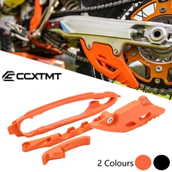 Motorcycle Swingarm Chain Slider Kit Chain Guard Guide Brake Hose Clamp For KTM 2024 SX SXF XC XCF EXC EXCF 125 200 250 300 350