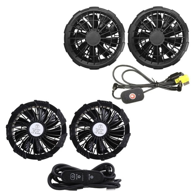 

Men Outdoor Summer Coat USB Electric Fan Cooling Jackets Men Air Conditioning Fan Clothes USB Heatstroke Summer Jackets