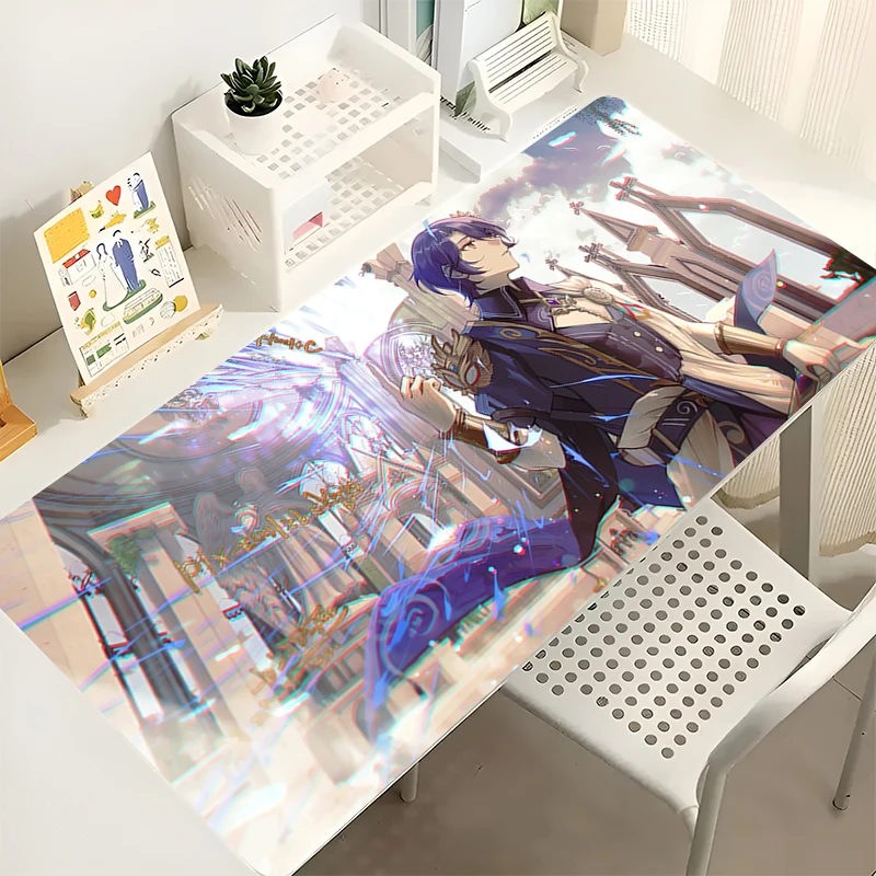 

Mousepad PC Accessories Gaming Mouse Pad Non-slip Keyboard Pad Large Desk Mat Rubber H-honkai Star Rail Dr. Ratio Extended Pad