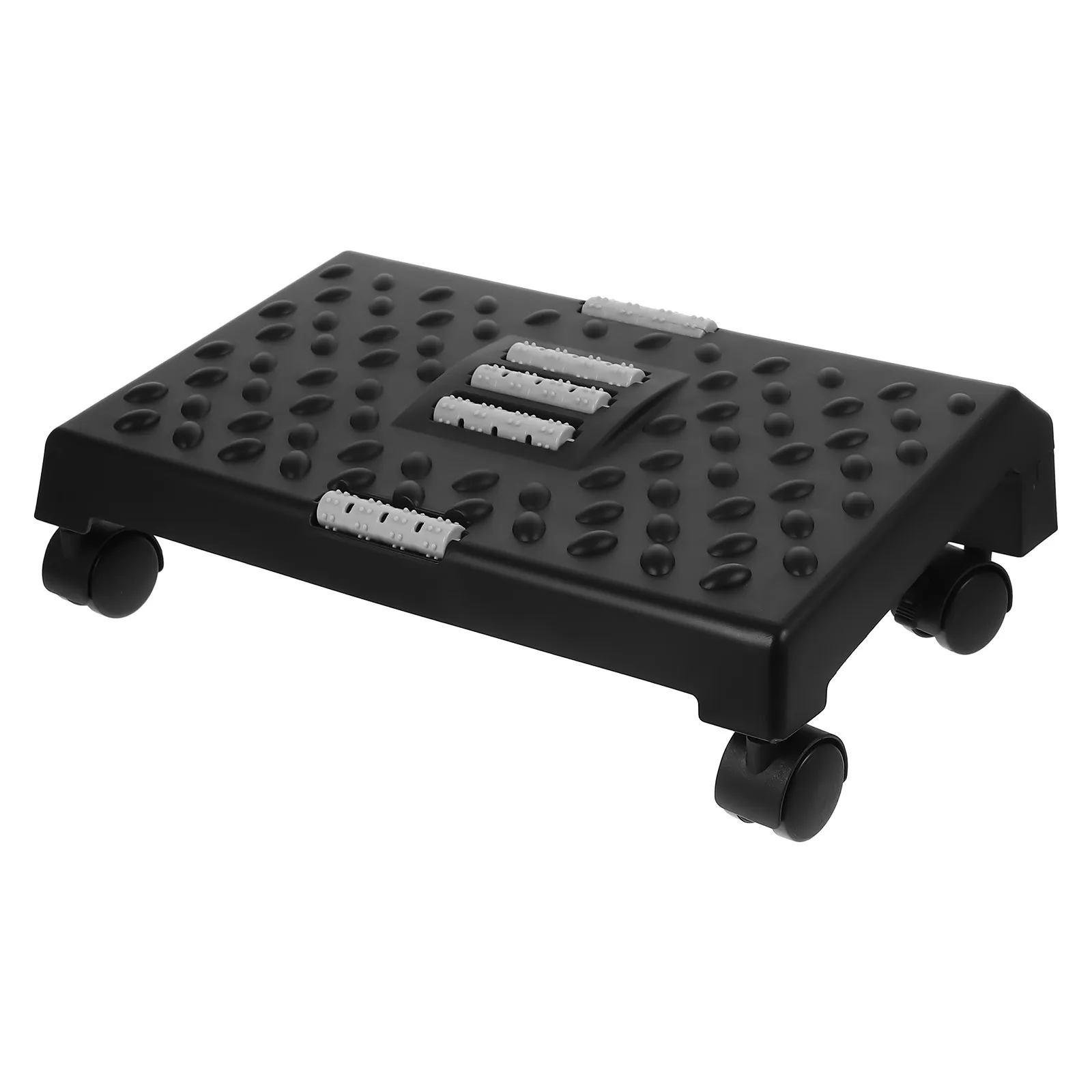 Plastic Foot Stool with Non-Slip Base Small Step Stool for Toilet Office Desk Footrest Under Desk Foot Rest Massage