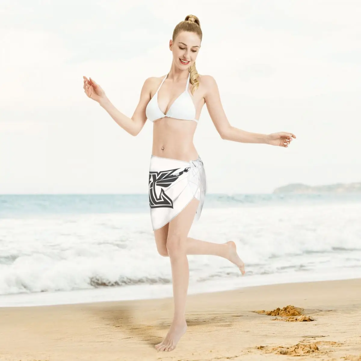 Abito da spiaggia casual alla moda personalizzato Babymetal Japan Band Decora Hip-hop Rock Band Donna Sarongs corti Avvolgente da spiaggia per costumi da bagno