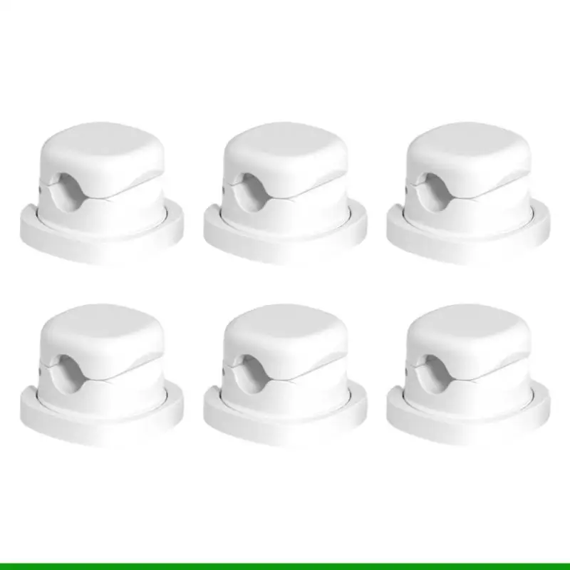 U55C Flexible Rotating Cord Organizers Clip Holds Various Charging Wire Firmly In Place On Tabletops Surfaces