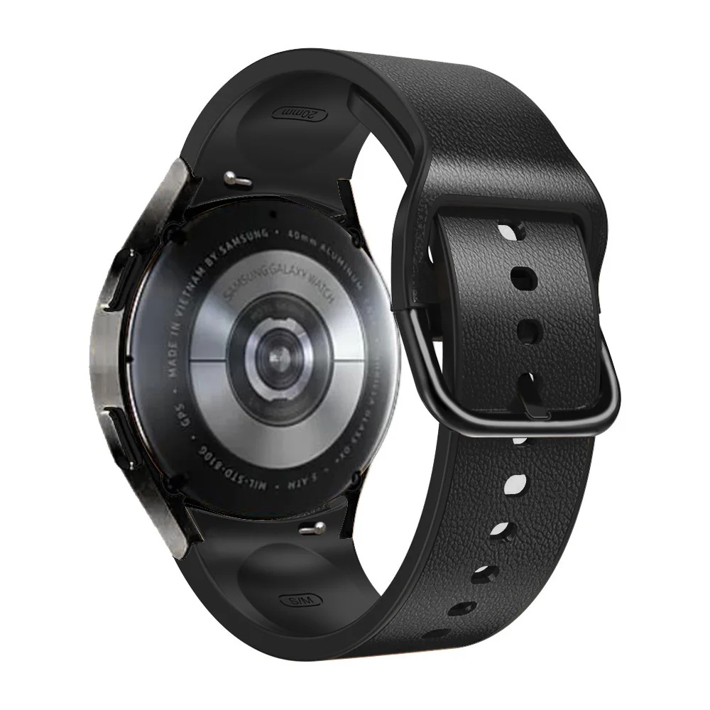 Silicone strap For Samsung Galaxy watch 7 6 5 4 40mm 44mm Pro 45mm Arc-end interface band For Watch 6 4 Classic 47mm 43mm 46mm