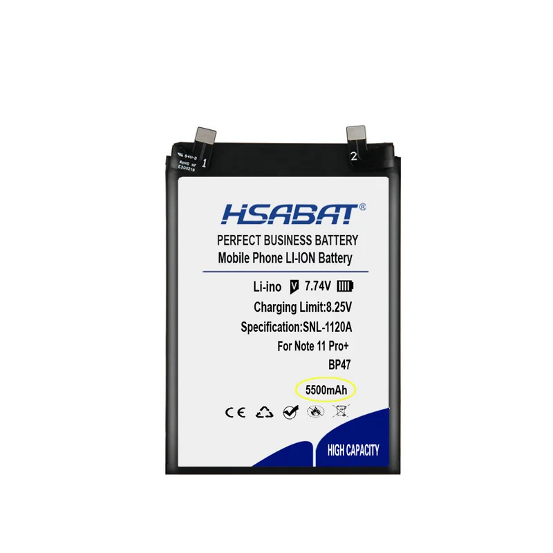 HSABAT-بطارية ل شاومي Mi 12 برو ، 12X ، Redmi نوت 11 برو + ، 11 برو زائد ، K50 ، POCO F4 ، 5G بطاريات ، BP45 ، BP47 ، BP48 ، BP49 ، 5000 ~ 5500mAh
