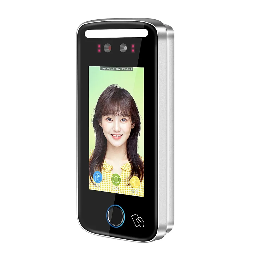 The product can be customized. facial recognition fingerprint password swipe card access control machine