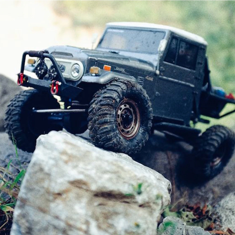 SCX10 90046 TRX4 PC Transparent Car Shell 1/10 Climbing Car Shell FJ40 Half Truck Front