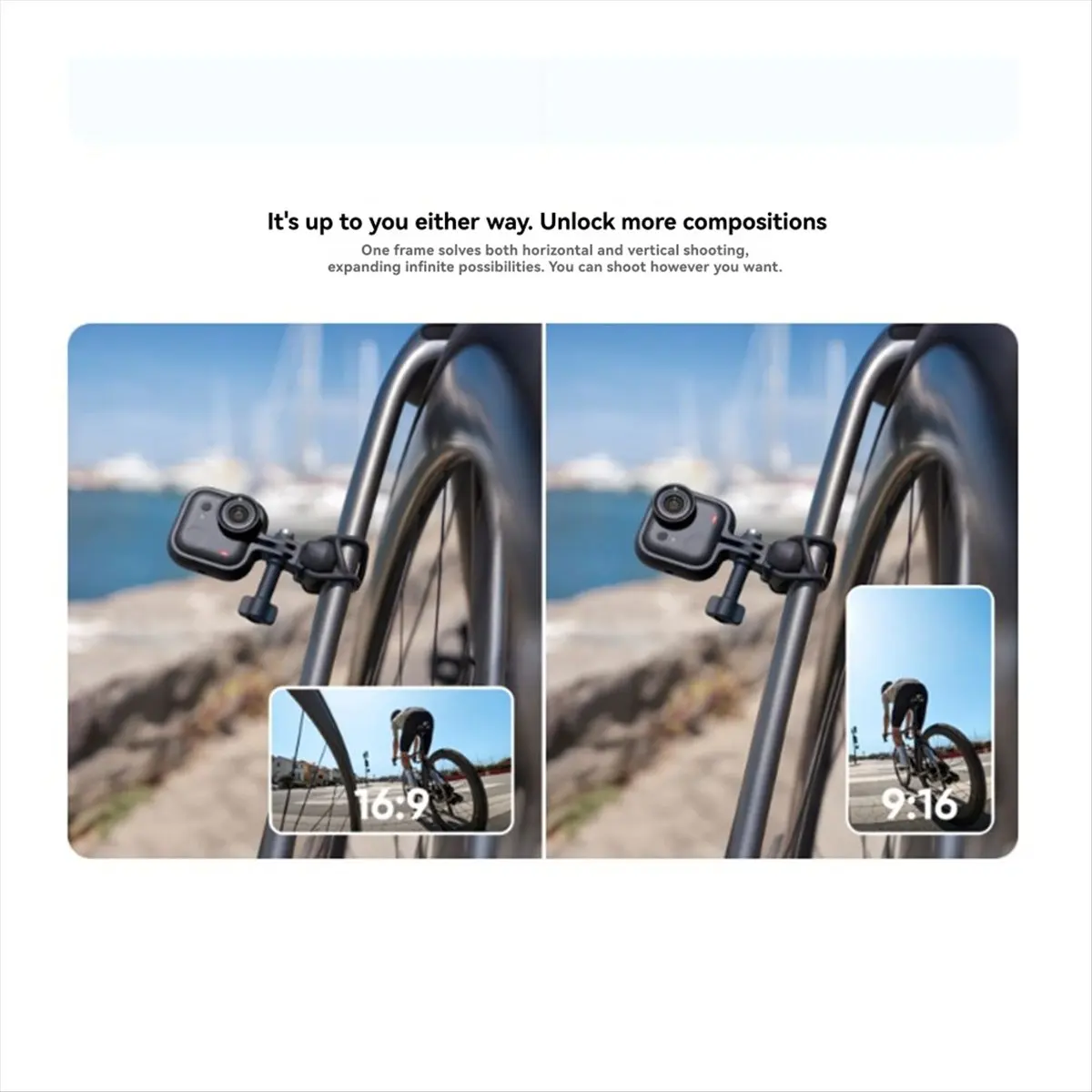 SPECIAL OFFER Adapter Frame for GO Ultra Sports Camera Two Claw Adapter Interface Supports Horizontal Vertical