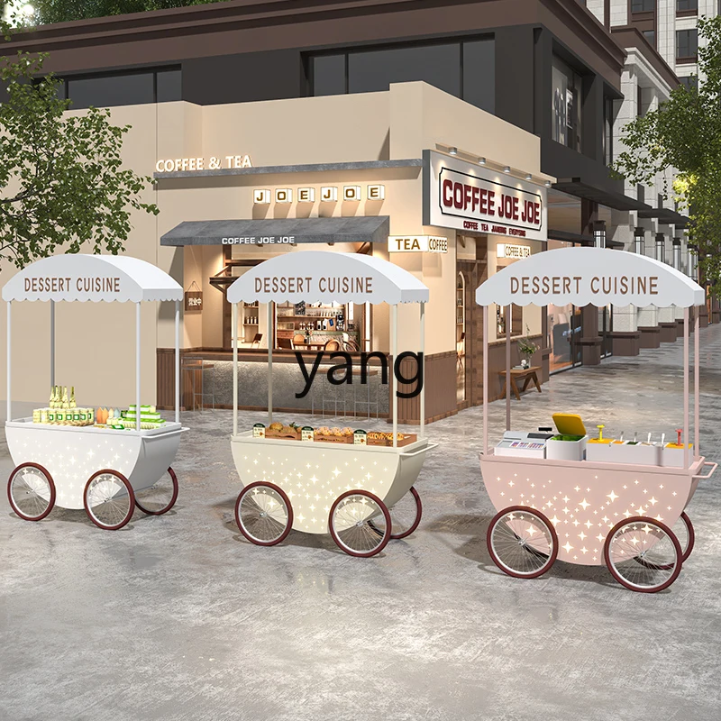 LH Outdoor Mobile Ice Cream Food Truck Wrought Iron Food Snack Truck Shopping Mall Display Promotion Market Exhibition