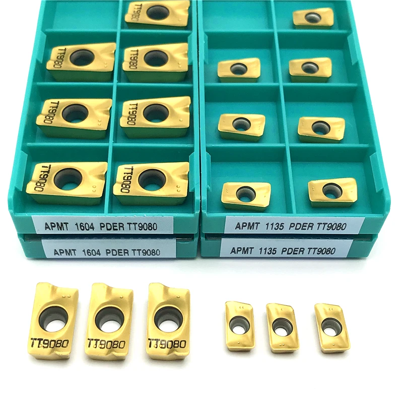 APMT1135 APMT1604 PDER TT9080 كربيد إدراج طحن أداة قابلة للفهرسة أدوات مخرطة باستخدام الحاسب الآلي أداة تحول إدراج معالجة الصلب