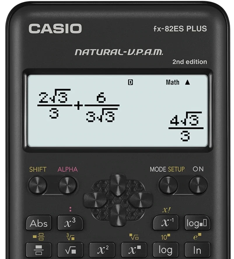 Original CASIO FX-82EX Scientific Calculator 274 Functions 10 + 2 Digits Engineering Students High School Lab Office