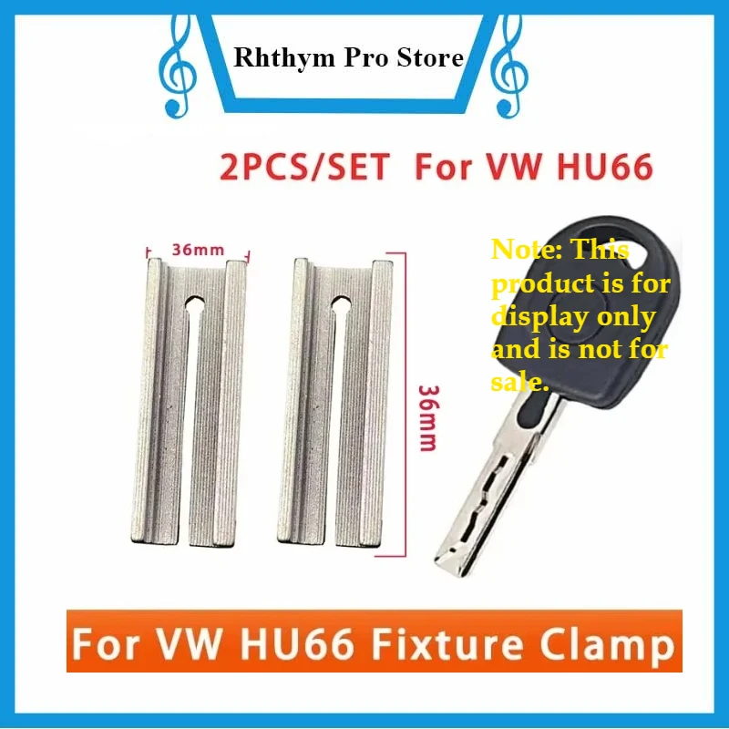 2PCS HU66 Keys Duplicating Fixture Clamps For VW Volkswagen Key Blank Key Cutting Machine Accessories Key Cutter Machine Parts