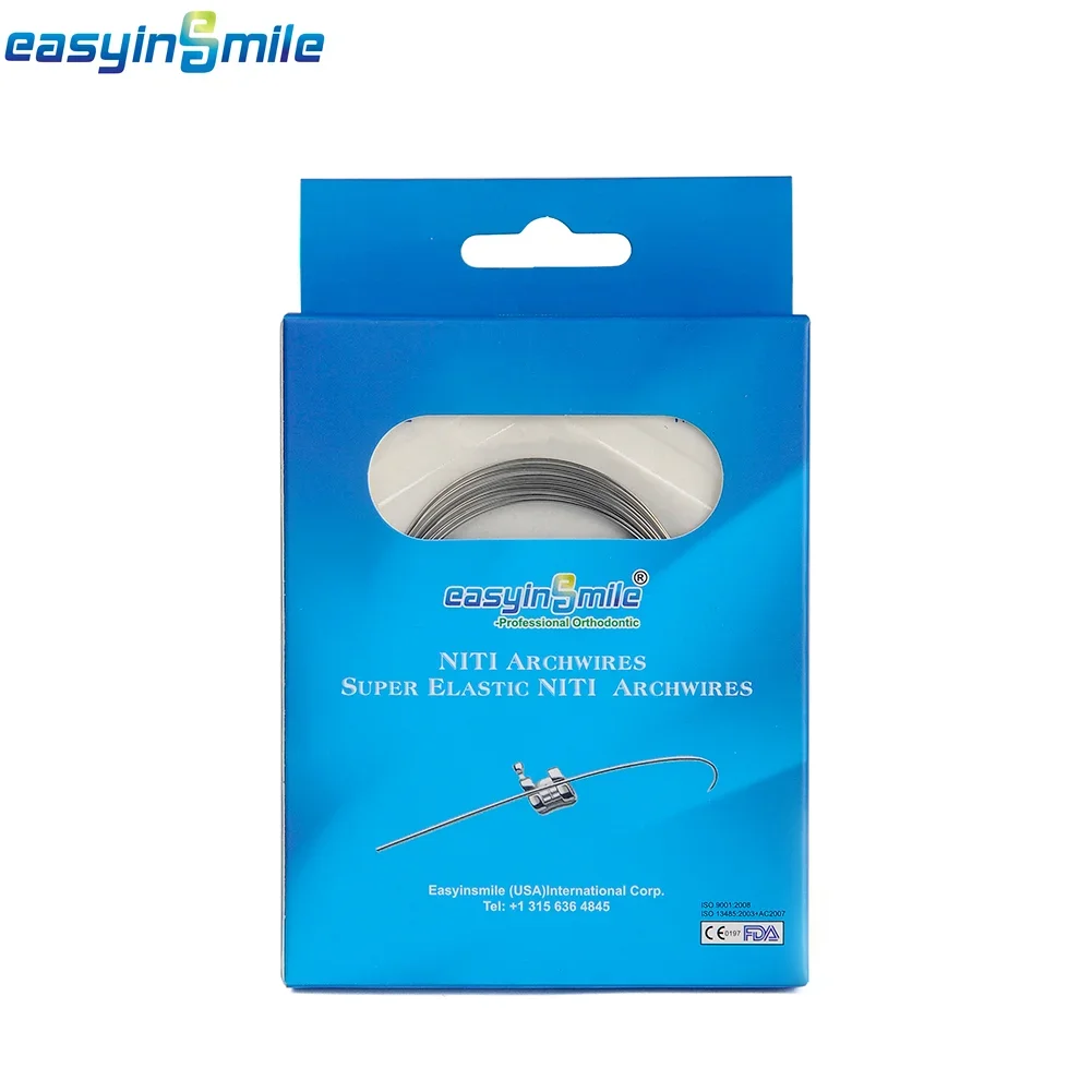 100pcs Easyinsmile Dental Orthodontic Arch Wire  Stainless Steel NiTi Upper & Lower 012 014 016 018 020