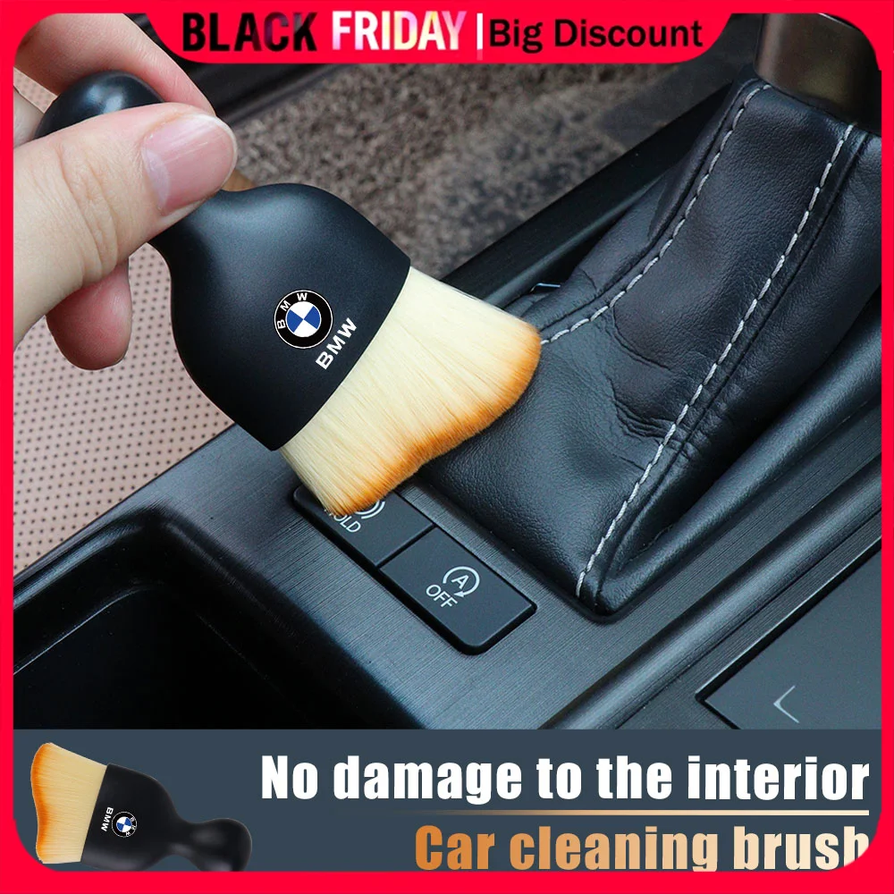 Car Detail Cleaning Brush Interior Accessories Auto Air Outlet Soft Bristle Brush For BMW M M3 E36 E39 E46 E91 X1 X2 F10 F20 E28