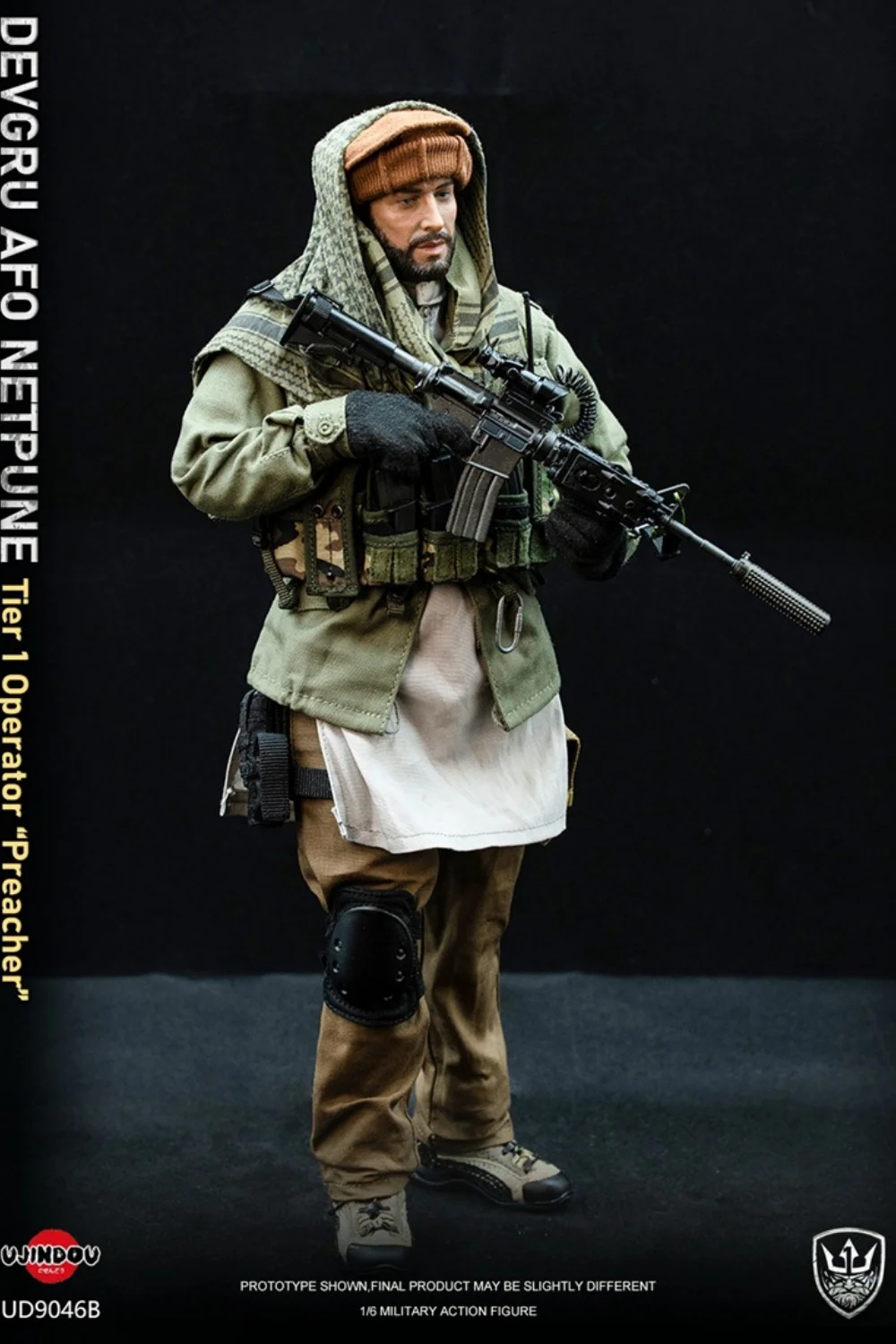 In Stock UJINDOU UD9046B 1/6 Scale Medal of Honor AFO Sea God Squad Pastor Full Set for 12inchs Action Figure Model Toys