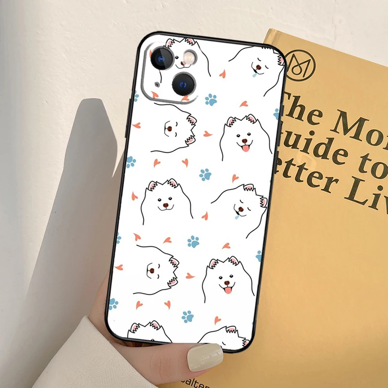 Etui Samoyed Puppy do iPhone'a 16 15 14 Pro Max Plus 13 Pro Max 11 12 Mini Cover Coque — zdjęcie 7