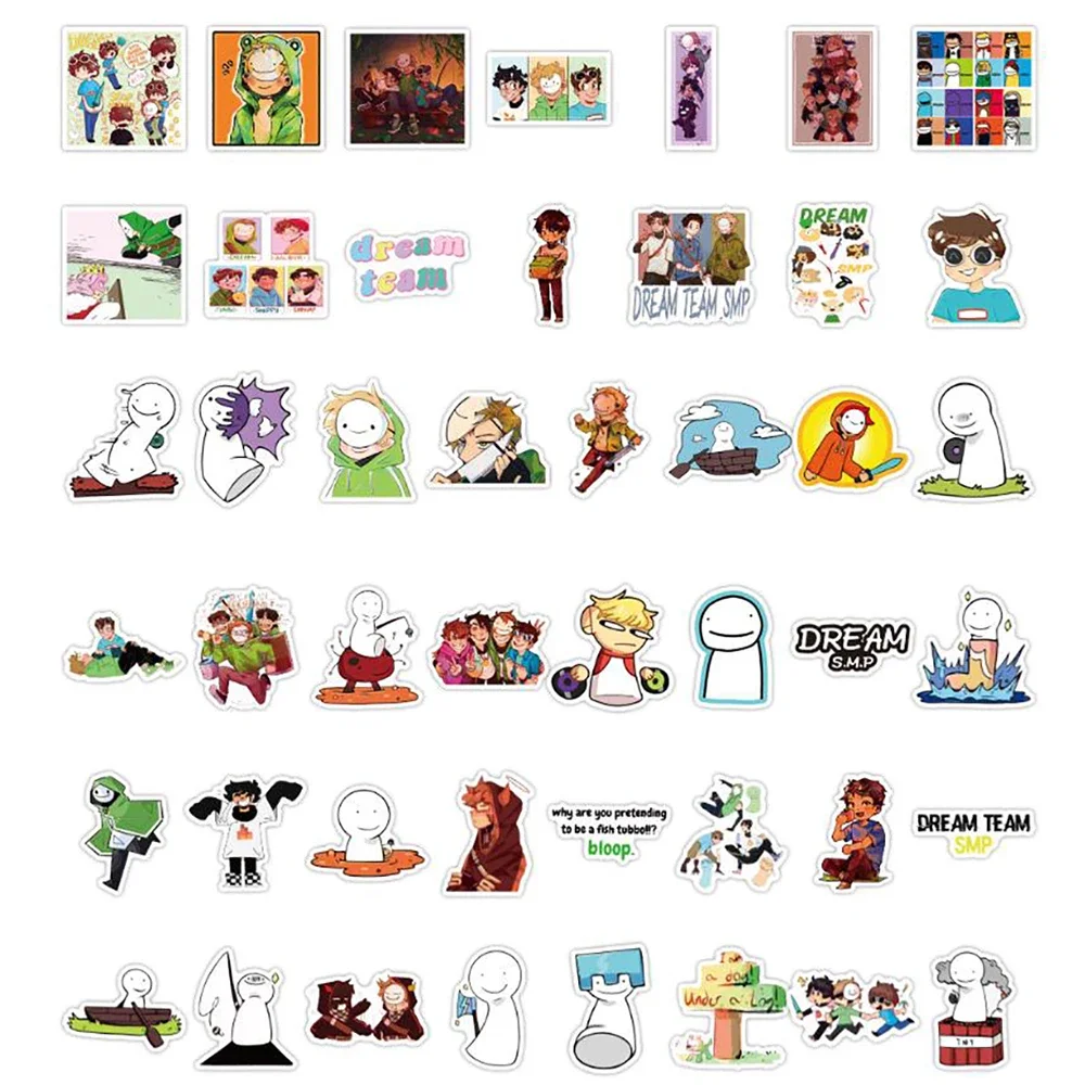 50PCS Game Dream Smp Cartoon Stickers DIY Auto Fiets Reisbagage Telefoon Laptop Cool Waterdichte Graffiti Sticker Decal Speelgoed Geschenken