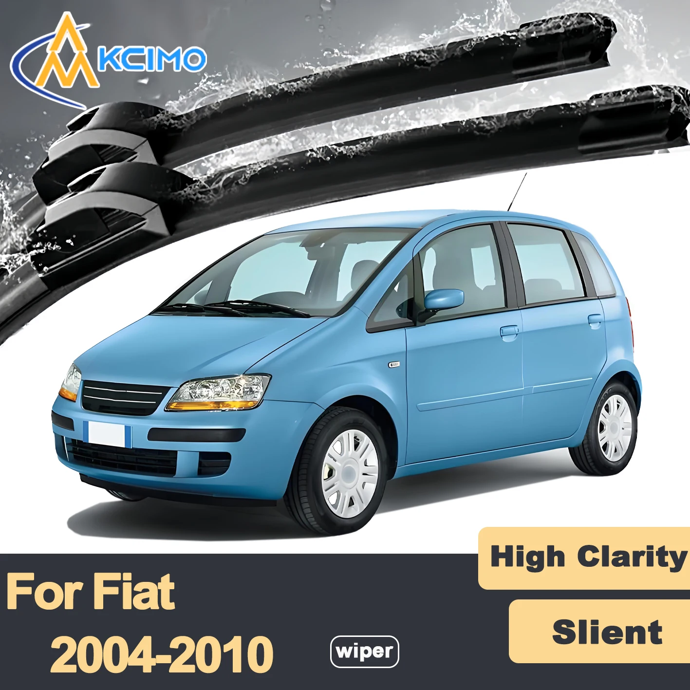 

Premium Rubber Durable Silent Windshield Wiper Blades 2pcs for Fiat Idea 2004-2010 Front Wiper Blades Set