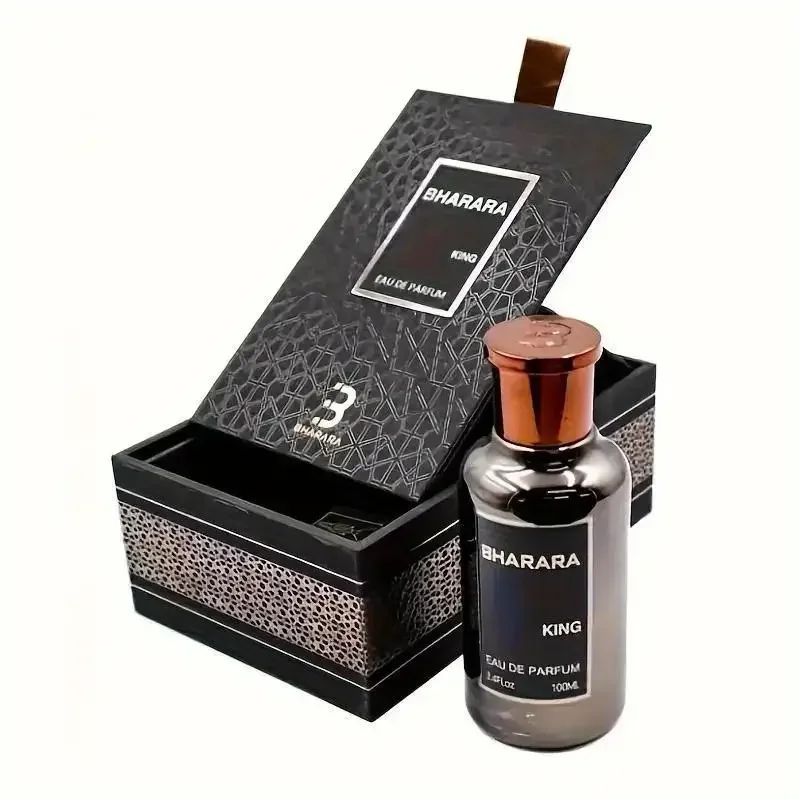 Bharara King Men's Eau de Parfum 3.4oz (100ml) - عطر منعش للحمضيات والمسك يدوم طويلاً وخالي من الفورمالديهايد، يوميًا #3