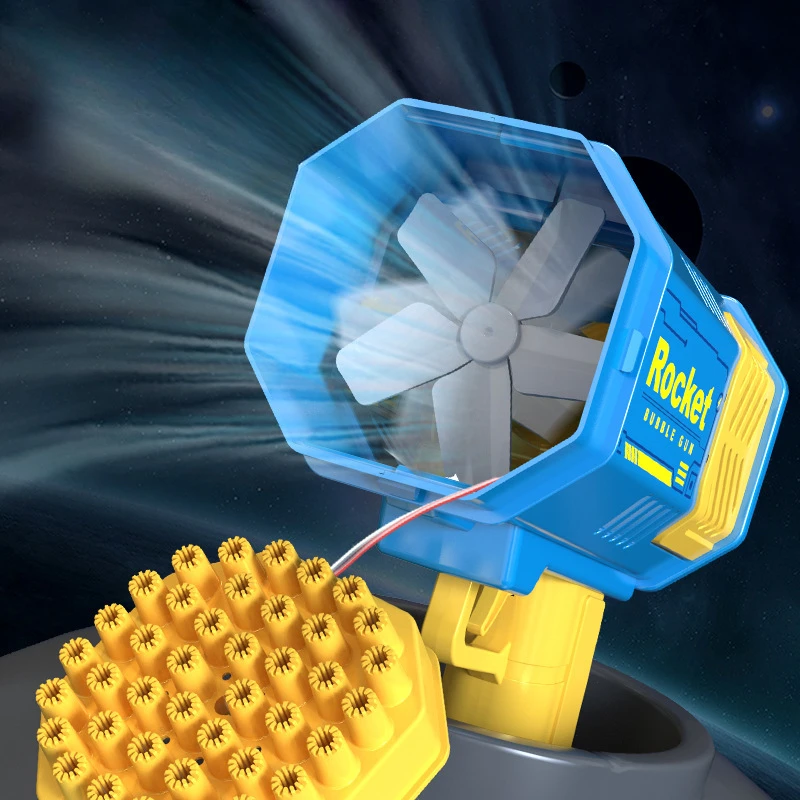 거품 귀여운 어린이 개틀링 40 홀 공간 조명 버전 장난감 울트라 긴 내구성 버블 건 야외 재미 스포츠 장난감 취미