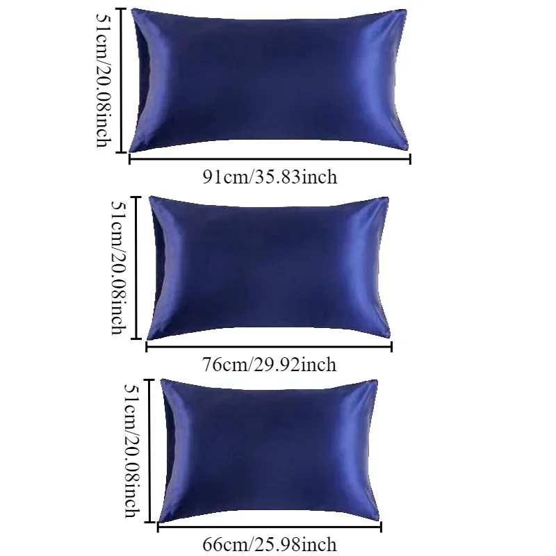 1 Pair 100% Silk Pillowcase Pillow Cover Silky Satin Hair Beauty Pillowcase Comfortable Pillow Case Home Decor Pillow Covers